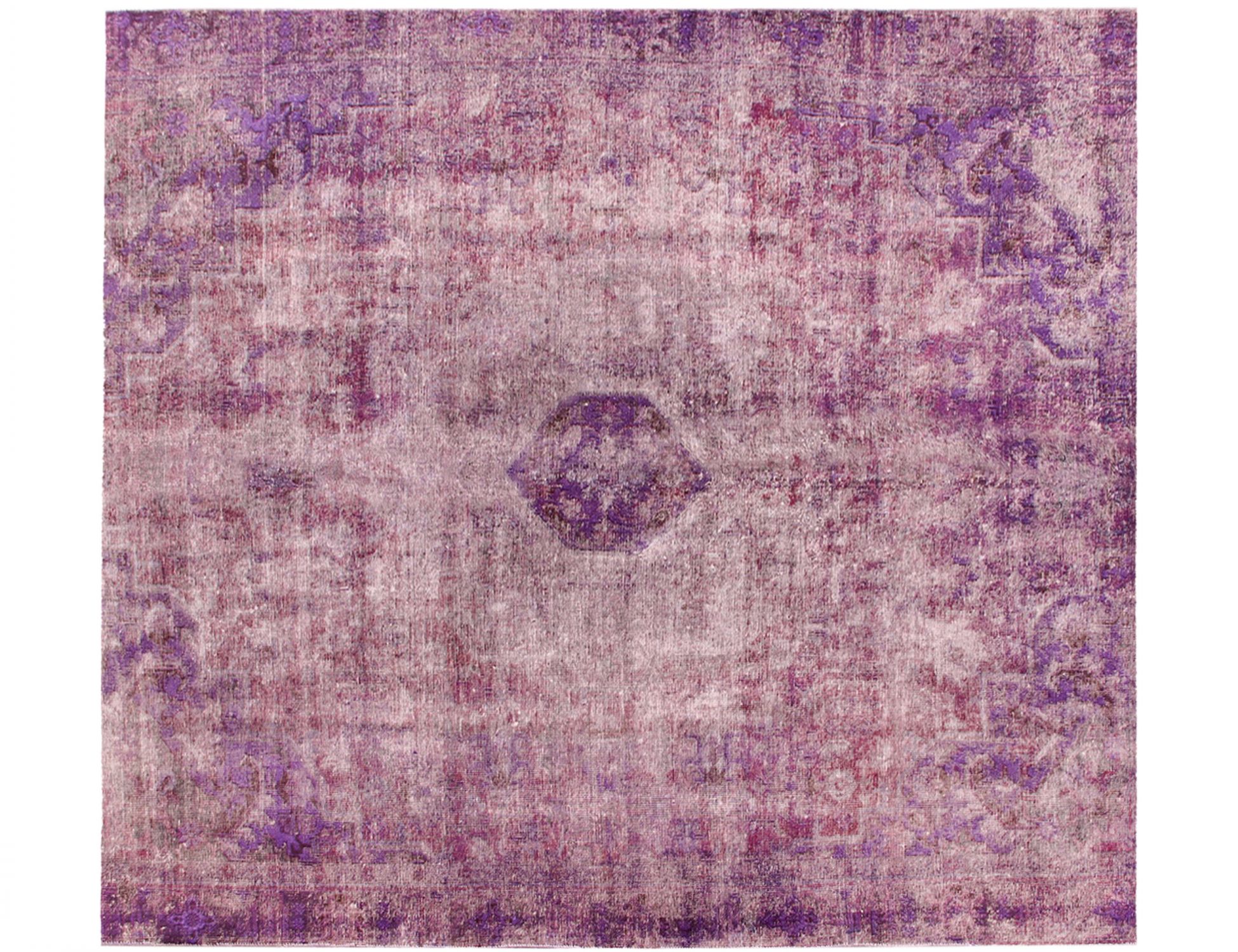Persischer Vintage Teppich  lila <br/>275 x 275 cm