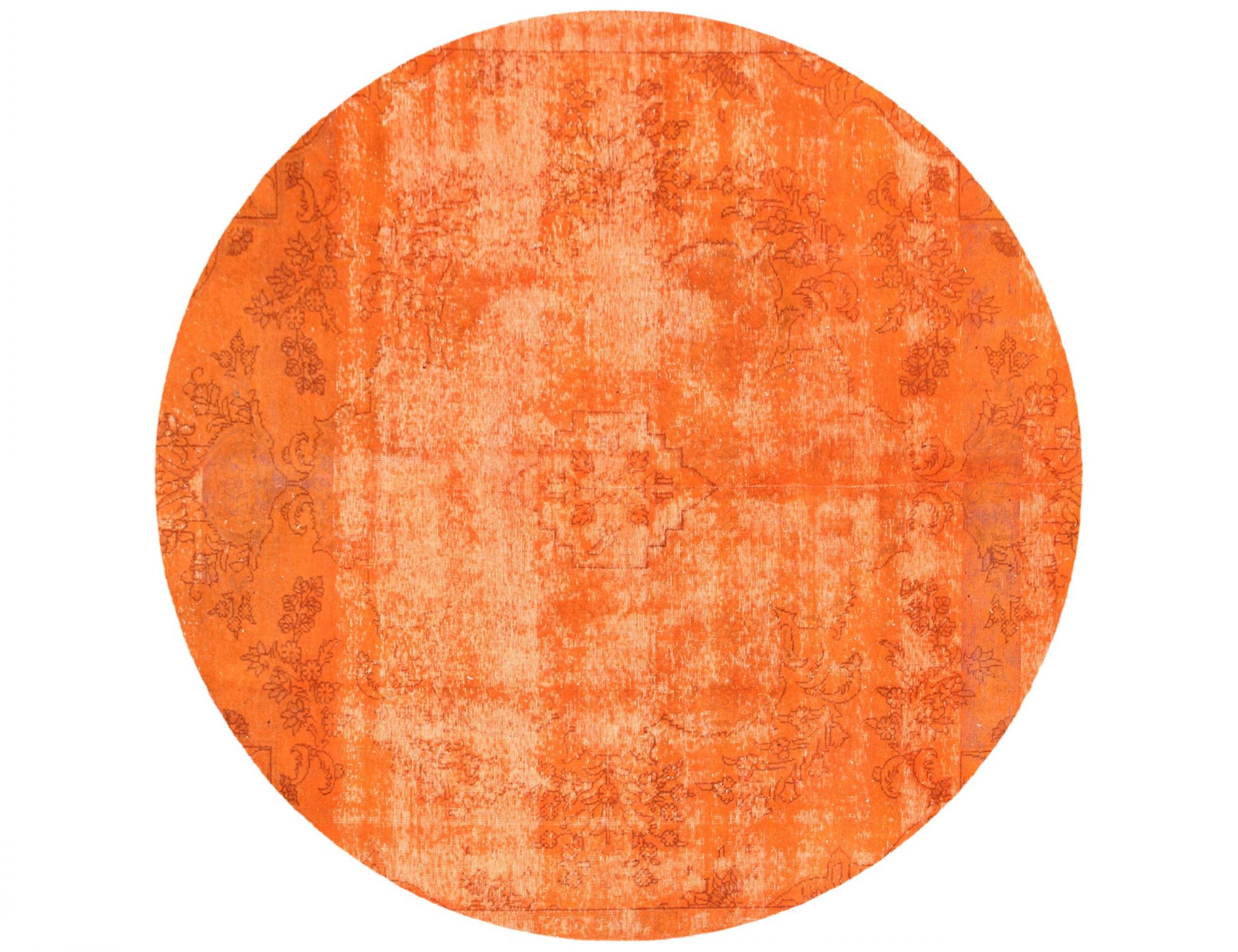 Persisk vintage matta  orange <br/>230 x 230 cm