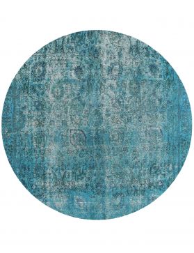 Round  Vintage Carpet  turkoise  <br/>275 x 275 cm