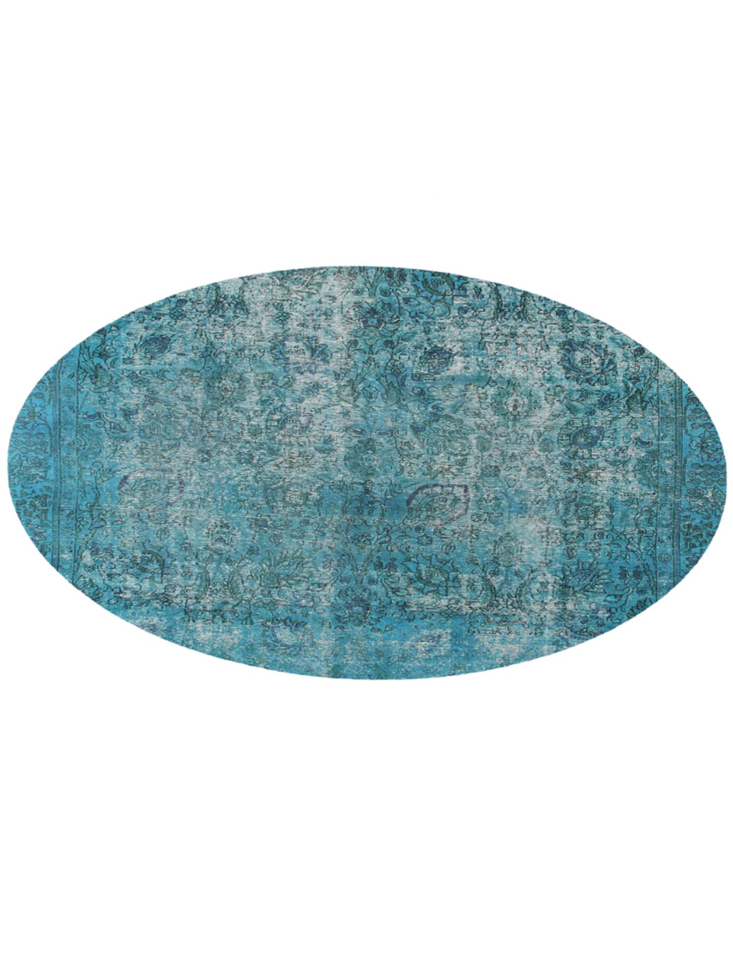 Persischer Vintage Teppich  türkis <br/>275 x 275 cm