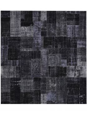 Patchwork Carpet 251 X 251 musta