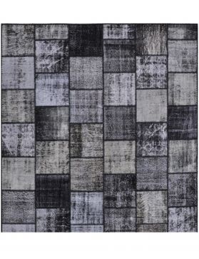 Patchwork Carpet 253 X 253 musta