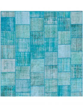 Patchwork Carpet 255 X 255 blue