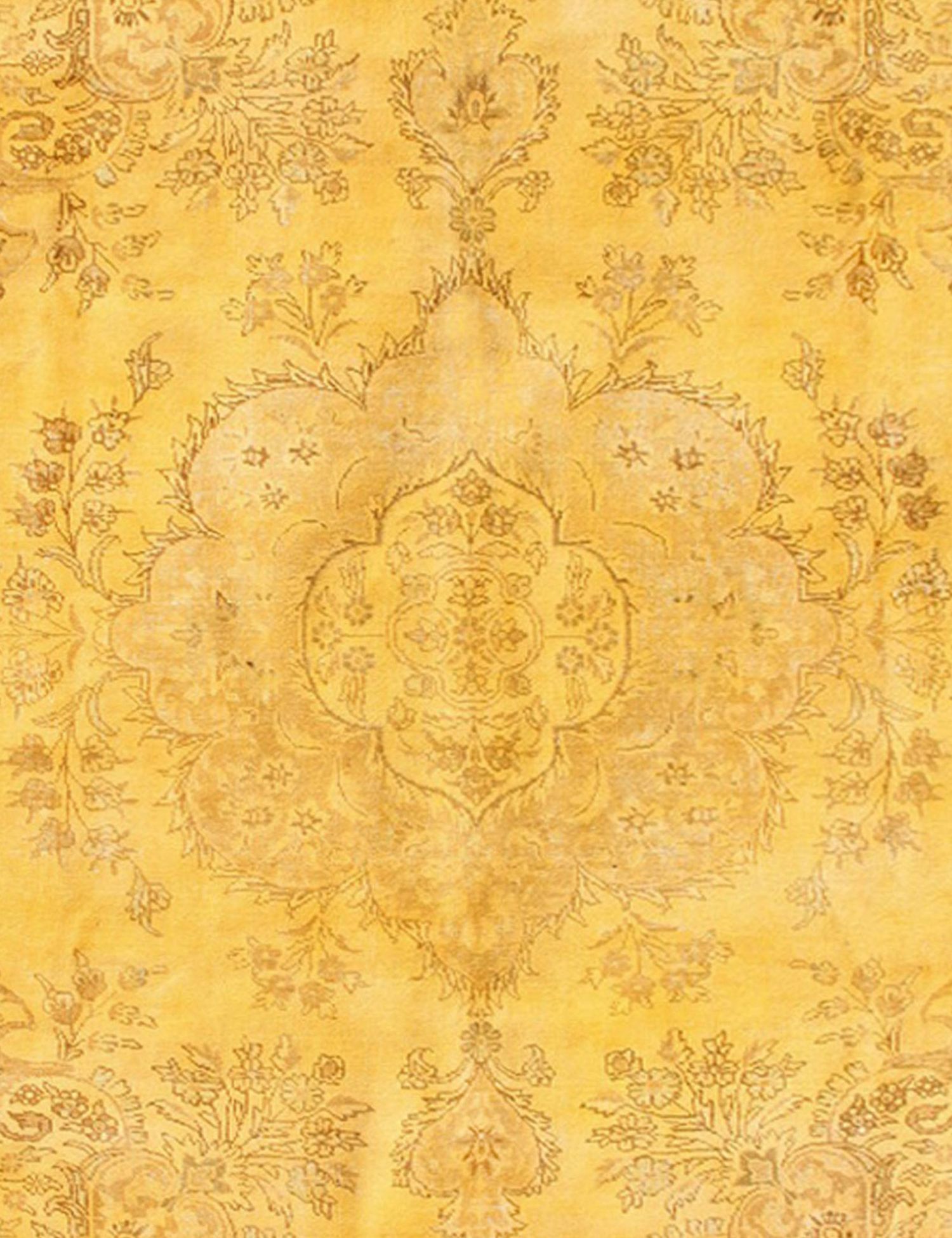 Tappeto vintage persiano  giallo <br/>290 x 290 cm