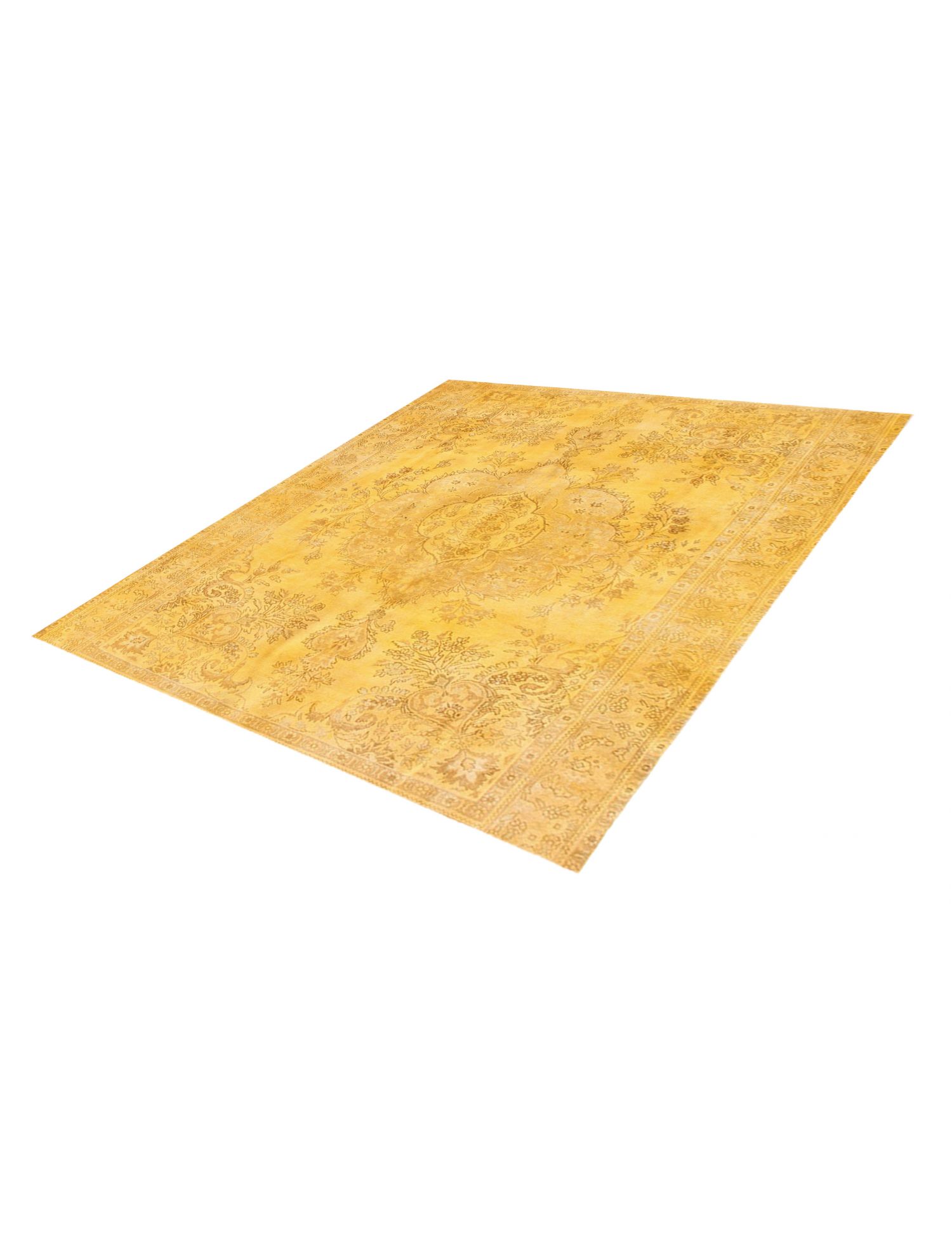 Persischer Vintage Teppich  gelb <br/>290 x 290 cm