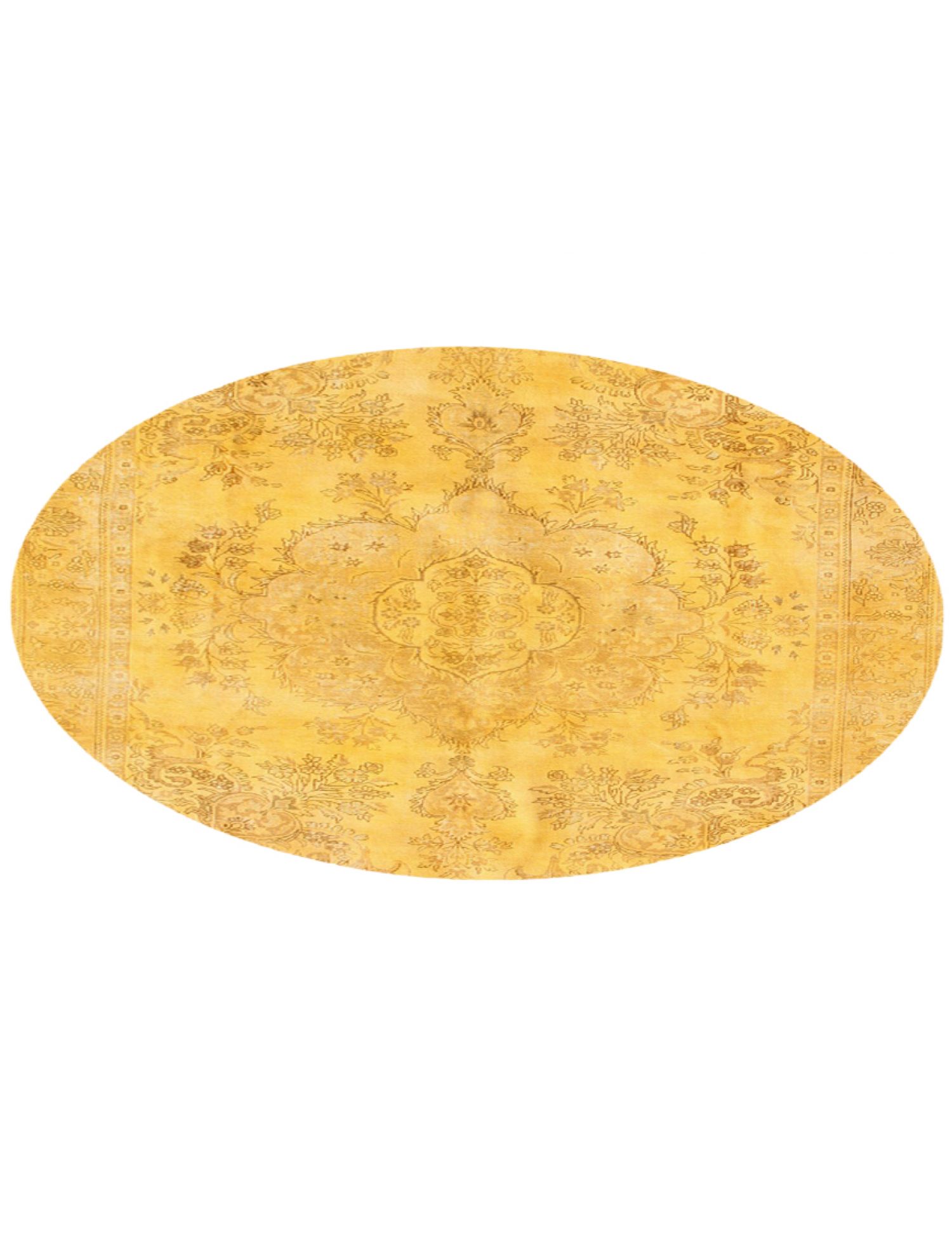Tappeto vintage persiano  giallo <br/>290 x 290 cm