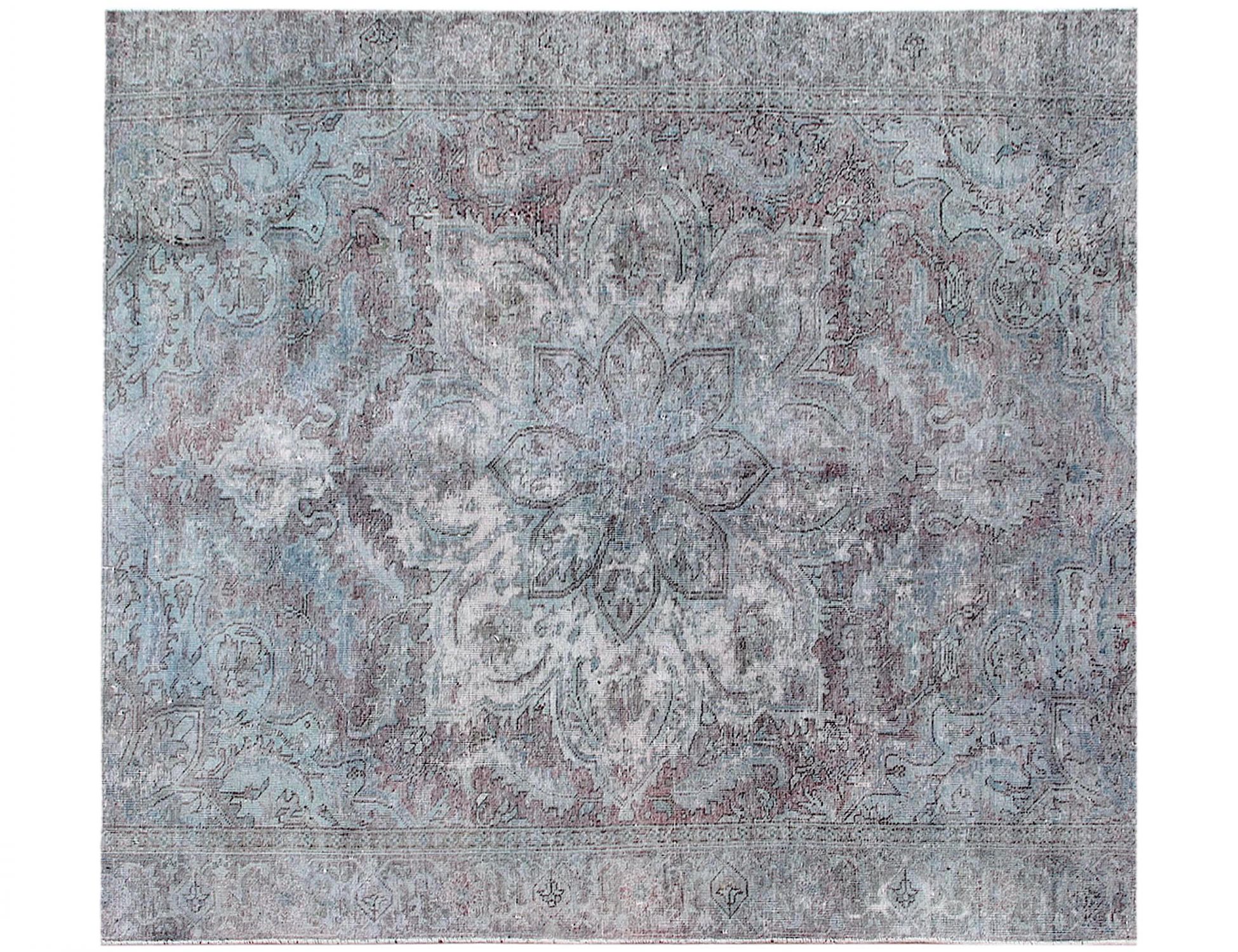 Tappeto vintage persiano  turchese <br/>235 x 235 cm