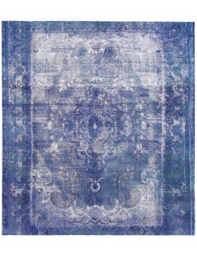 Persischer Vintage Teppich 300 x 300 blau