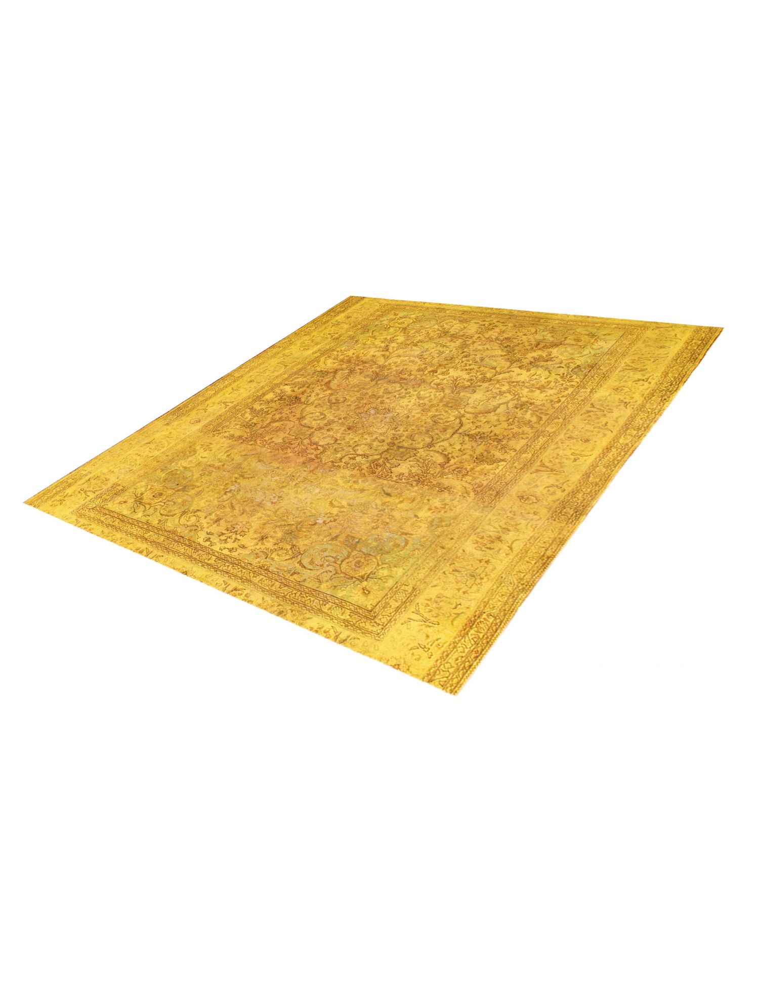 Persischer Vintage Teppich  gelb <br/>250 x 250 cm