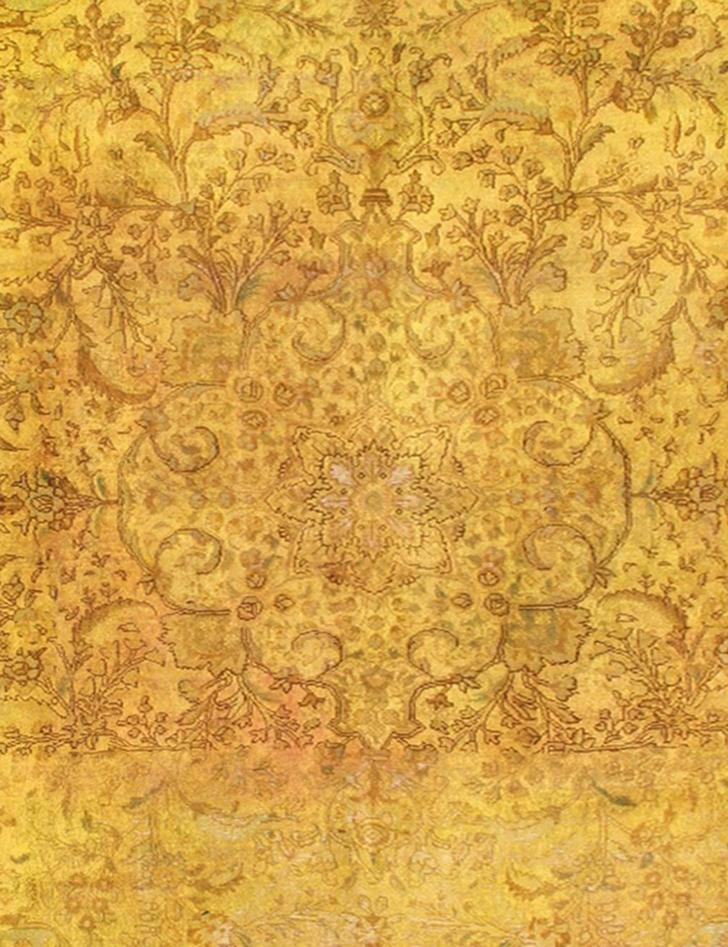 Persischer Vintage Teppich  gelb <br/>300 x 250 cm
