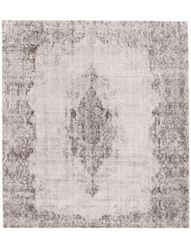 Persisk vintage teppe 295 x 295 grå