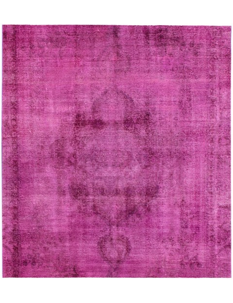 Lila Persien Persischer Vintage Teppich 225 x 225 cm