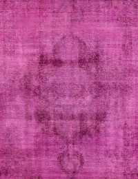 Purple Persia Persian Vintage Carpet 225 x 225 cm - view 1