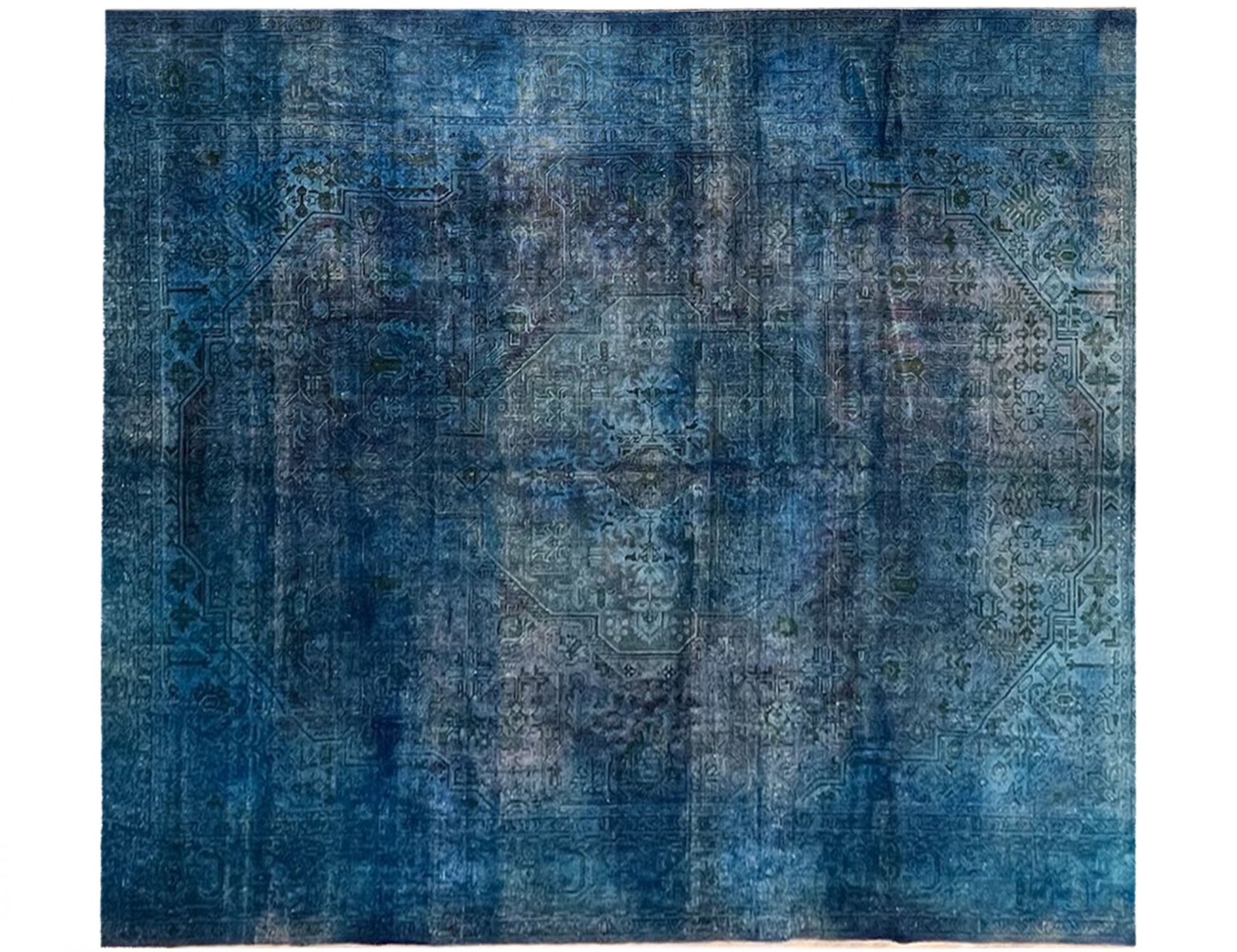 Tappeto Vintage  blu <br/>292 x 292 cm