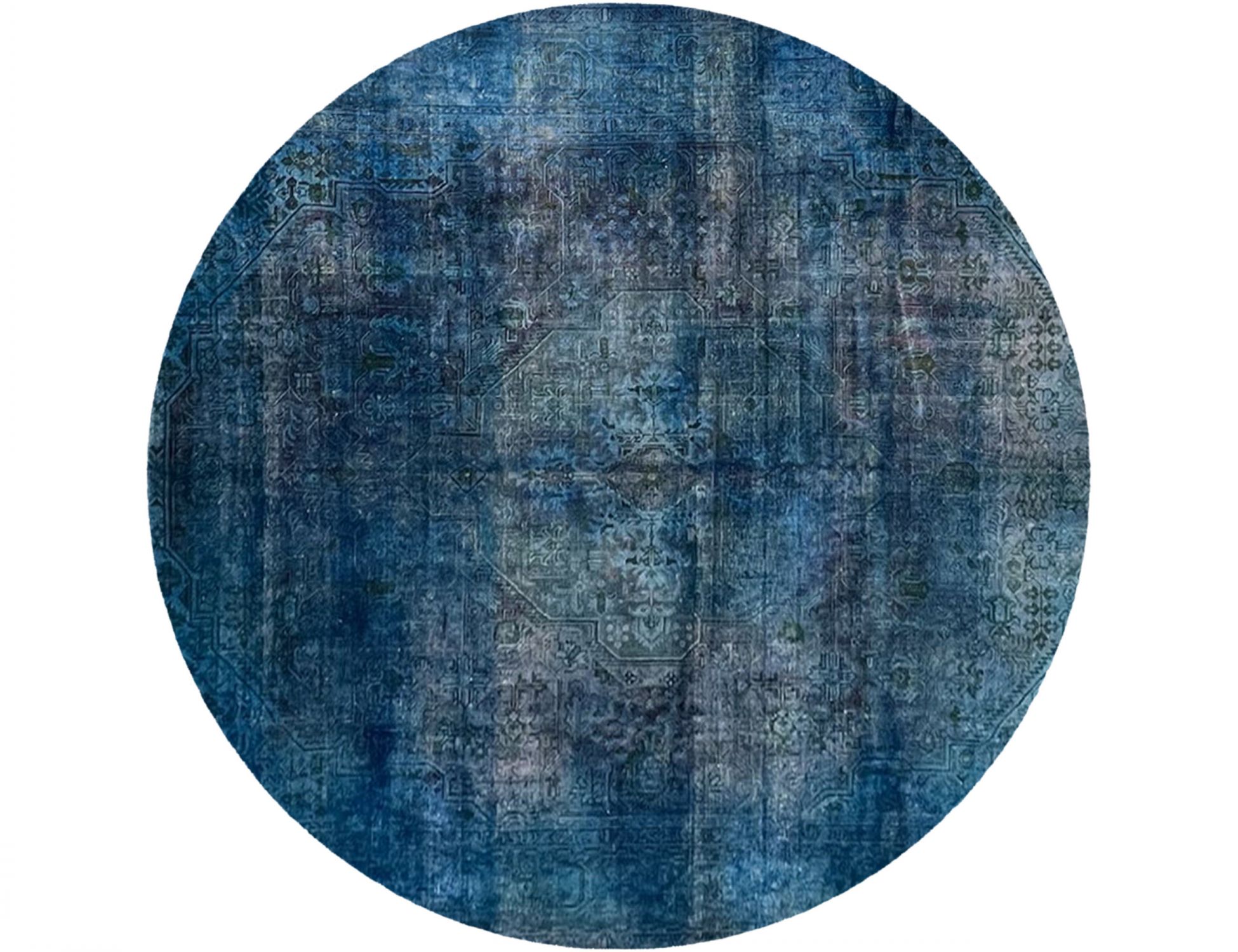 Tappeto Vintage  blu <br/>292 x 292 cm