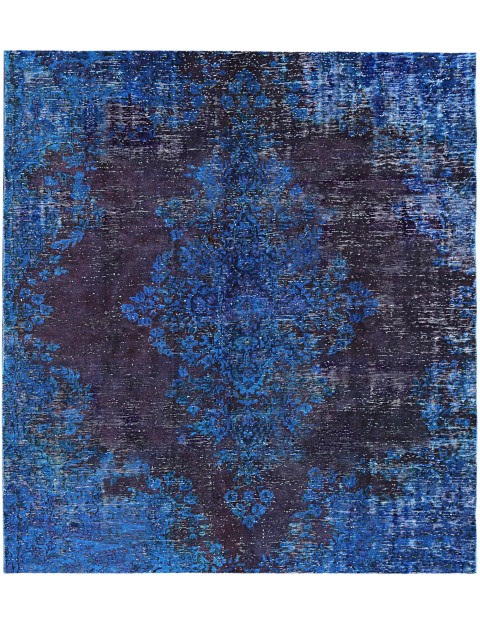 Blau Persien Vintage Teppich 184 x 184 cm