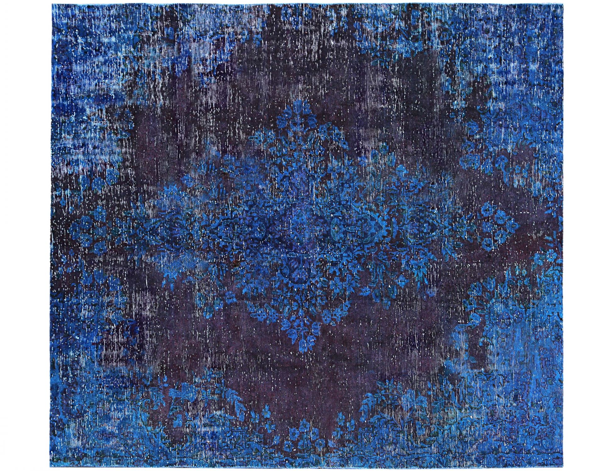 Vintage Teppich  blau <br/>184 x 184 cm