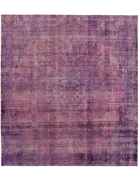 Lila Persien Persischer Vintage Teppich 285 x 285 cm