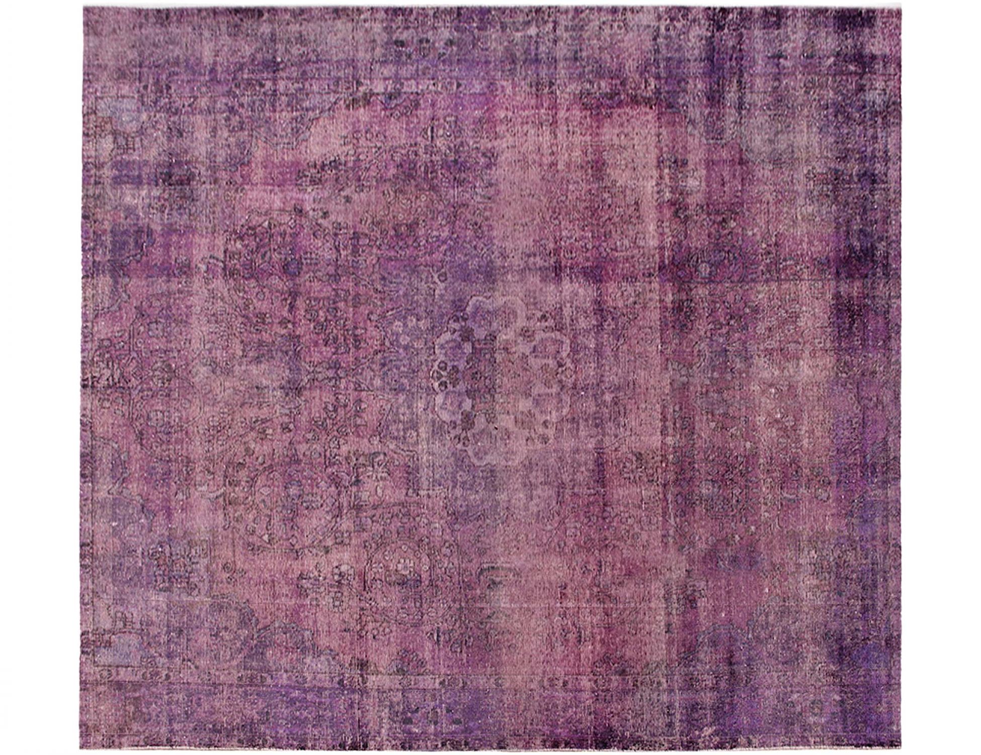 Persischer Vintage Teppich  lila <br/>285 x 285 cm