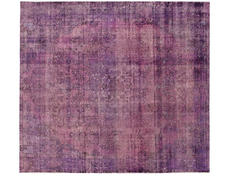Lila Persien Persischer Vintage Teppich 285 x 285 cm