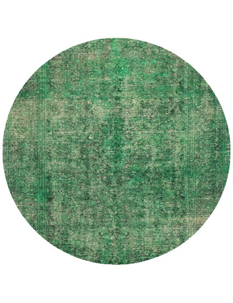 Grün Persien Persischer Vintage Teppich 195 x 195 cm