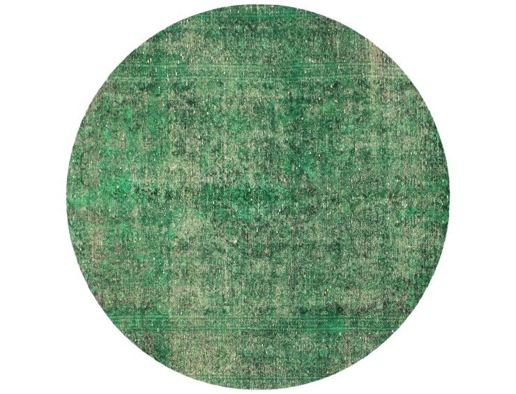 Groen Perzië Perzisch Vintage Tapijt 195 x 195 cm