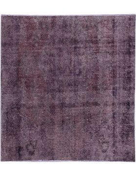 Tapis Persan vintage 190 x 190 violet