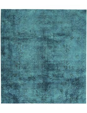 Persischer Vintage Teppich 230 x 230 blau