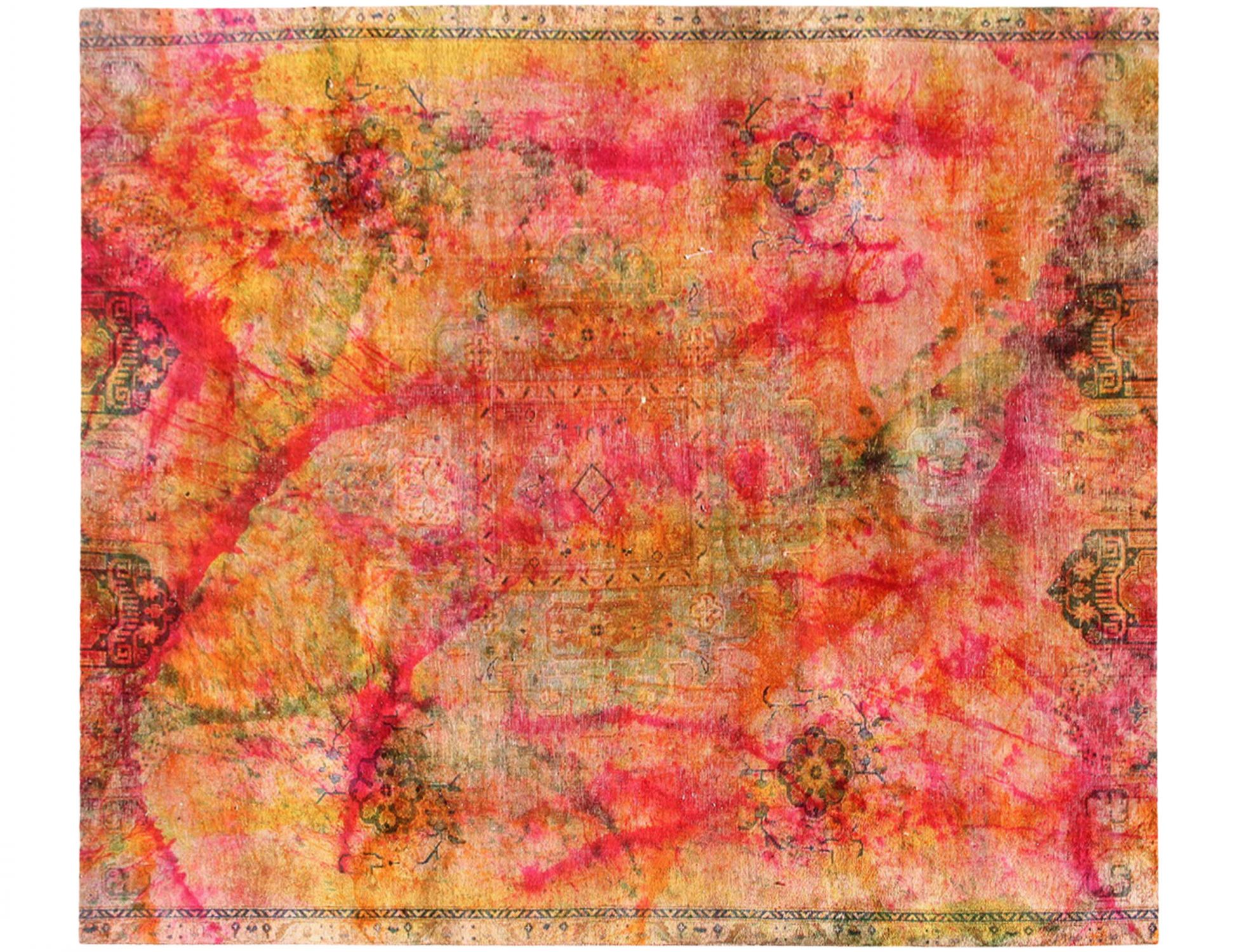 Persischer Vintage Teppich  mehrfarbig <br/>280 x 220 cm