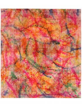Persisk vintage teppe 240 x 240 flerfarge