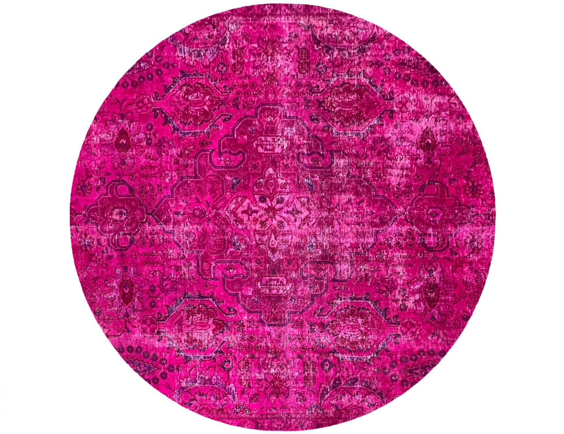 Persischer Vintage Teppich  rot <br/>210 x 210 cm