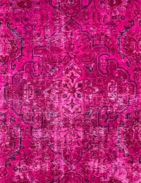 Rød Persien Persisk Vintagetæppe 210 x 210 cm - view 1
