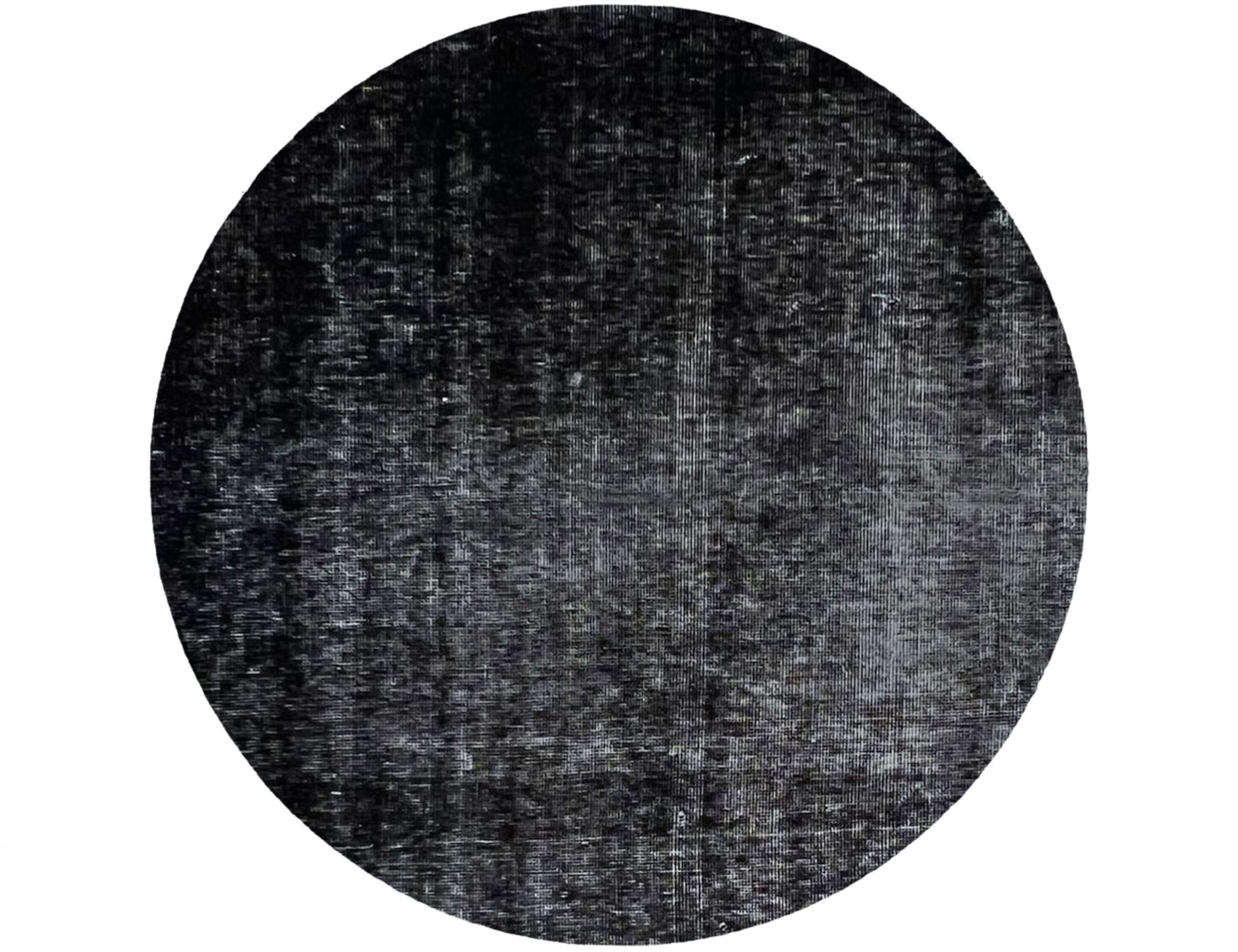 Persischer Vintage Teppich  schwarz <br/>115 x 115 cm