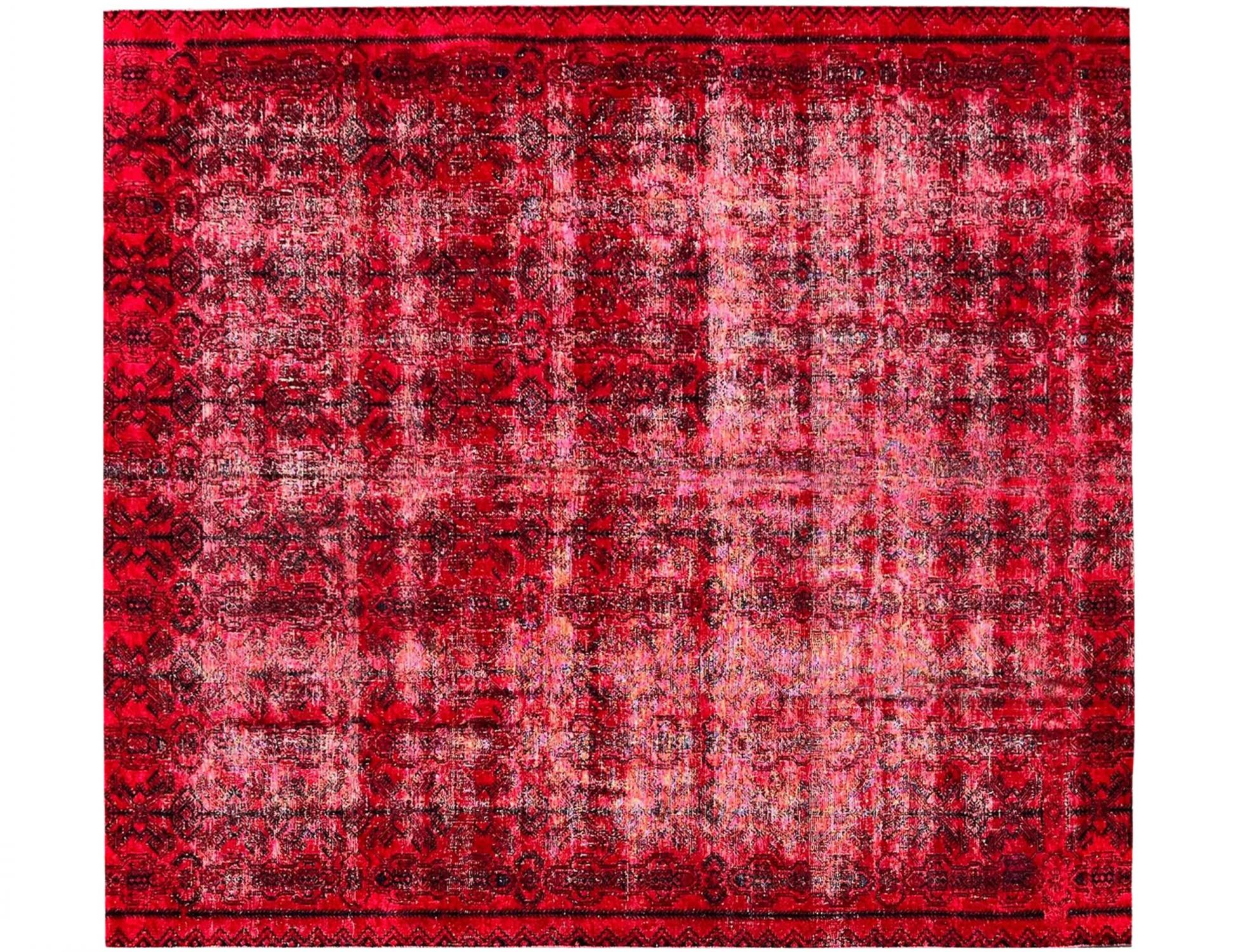 Vintage Teppich  rot <br/>293 x 293 cm
