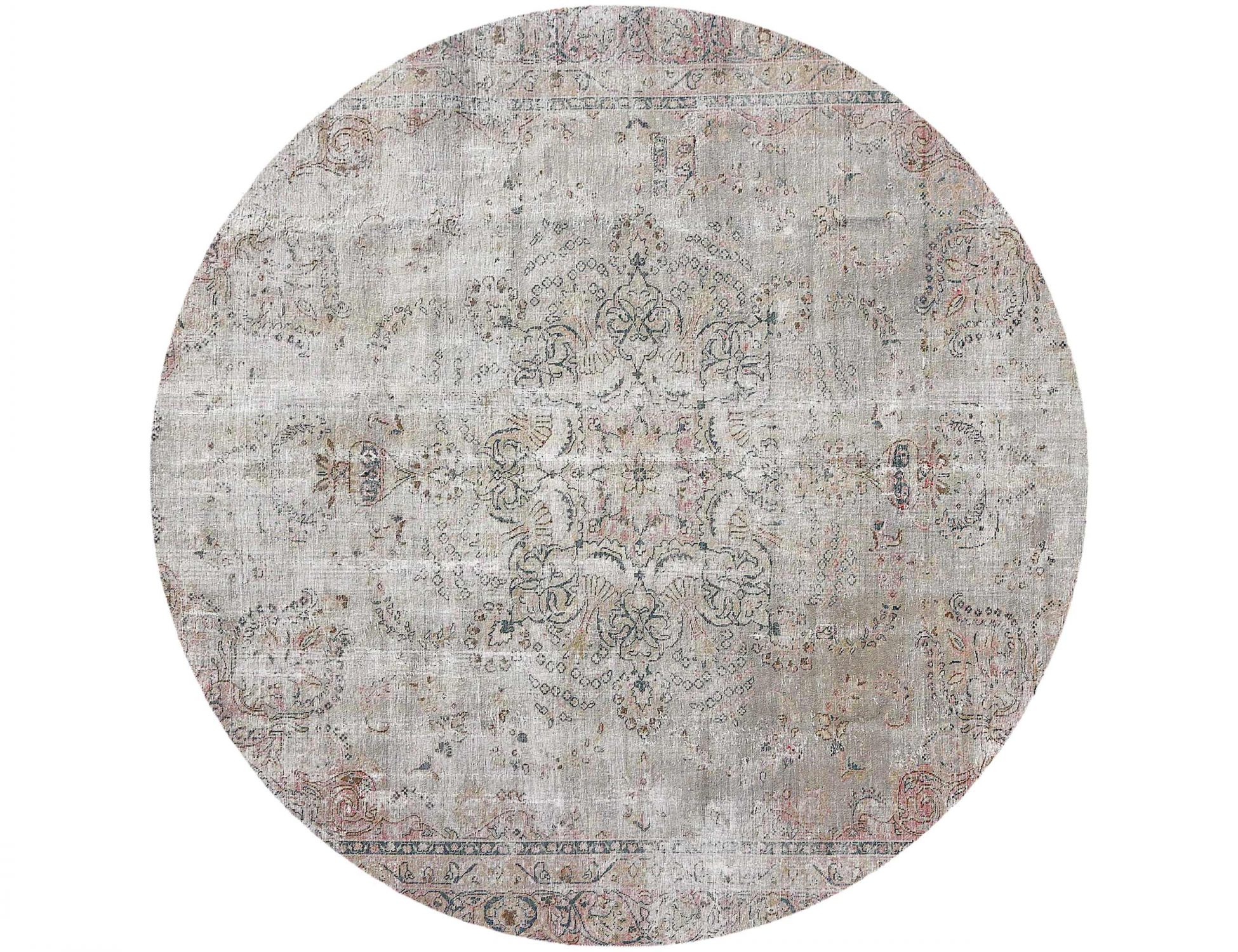 Rund Stonewash  beige <br/>264 x 264 cm