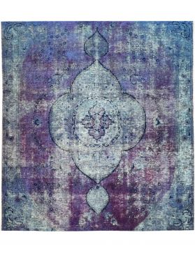 Persischer Vintage Teppich 210 x 210 blau