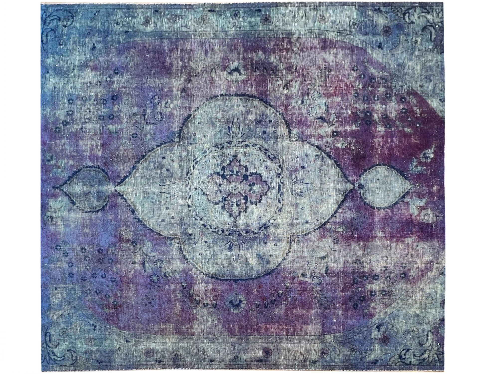 Tappeto vintage persiano  blu <br/>210 x 210 cm