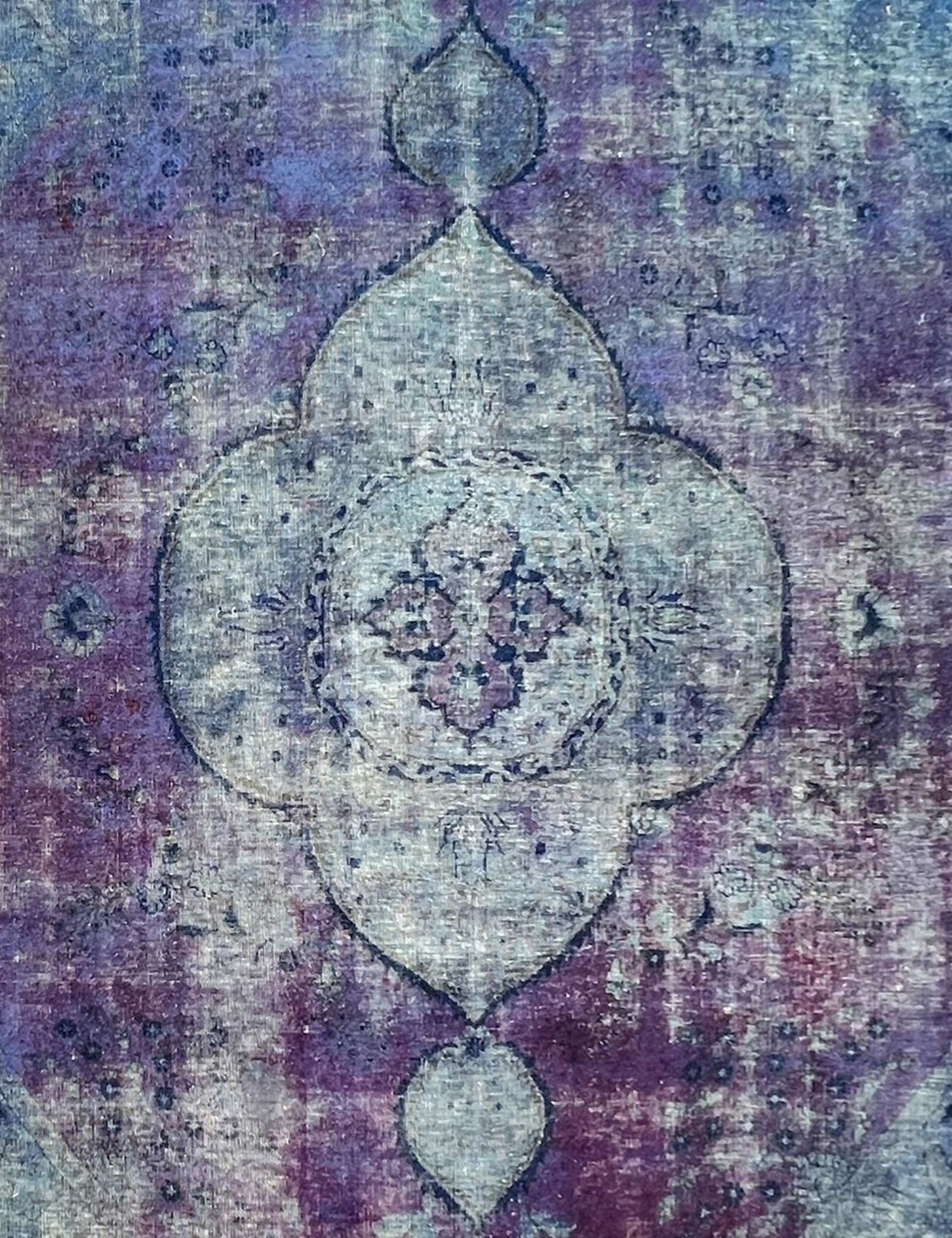 Persischer Vintage Teppich  blau <br/>210 x 210 cm
