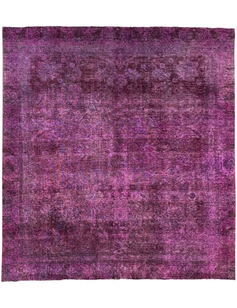 Lila Persien Vintage Teppich 261 x 261 cm