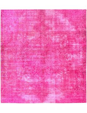 Tappeto vintage  rosa <br/>203 x 203 cm