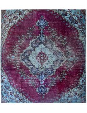 Vintage Tapis 173 X 173 bleu