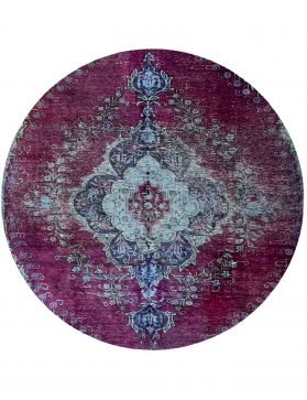 Round Vintage Carpet  blue <br/>173 x 173 cm