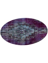 Púrpura Persa Alfombra vintage 167 x 167 cm - view 2