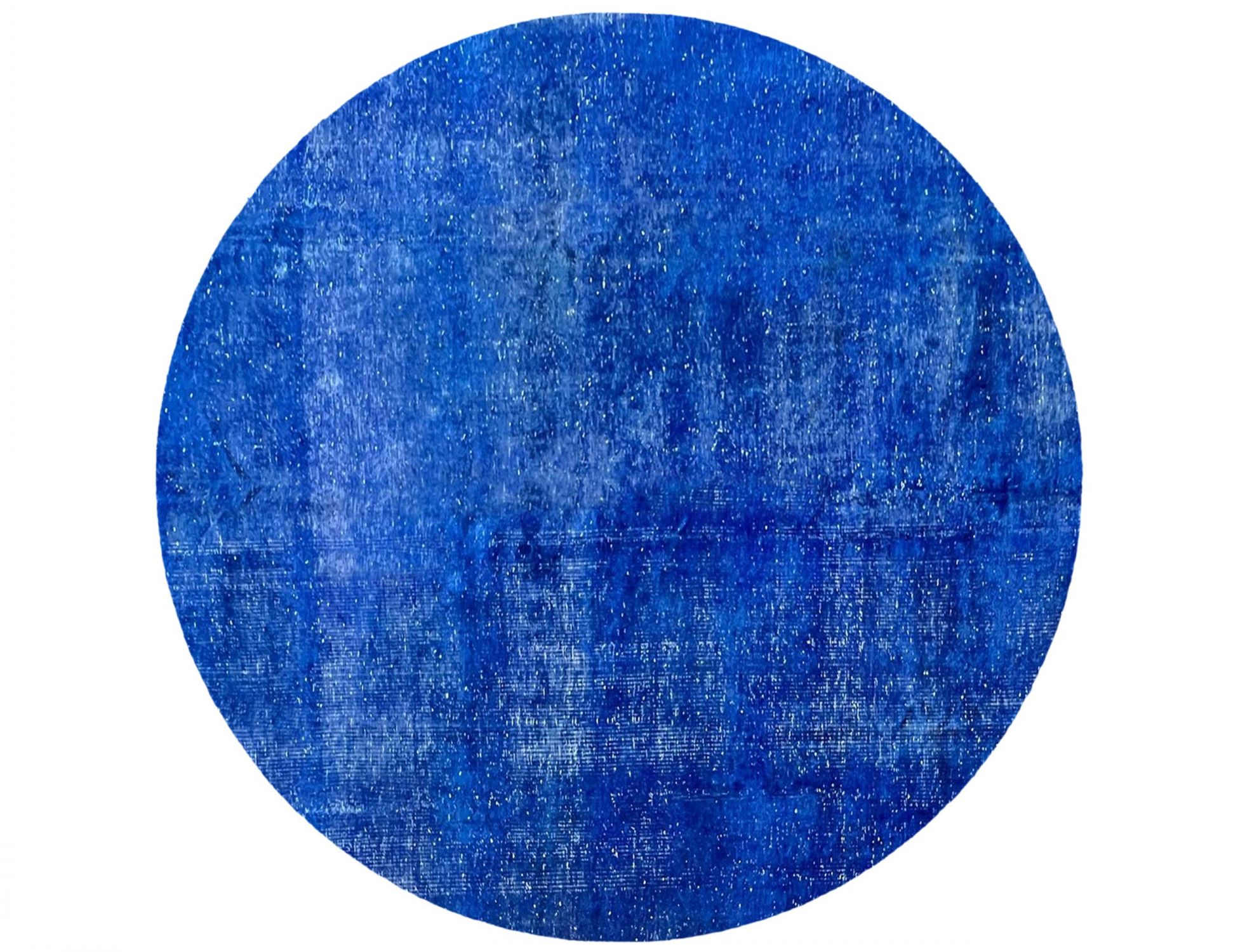Rund Vintage Teppich  blau <br/>270 x 270 cm