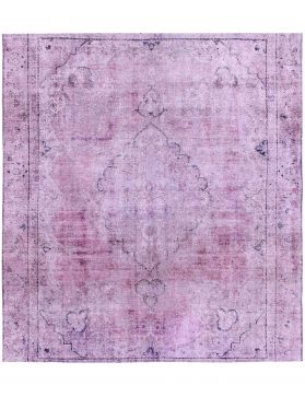 Persischer Vintage Teppich 271 x 271 lila