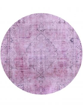 Tapis Persan vintage 271 x 271 violet