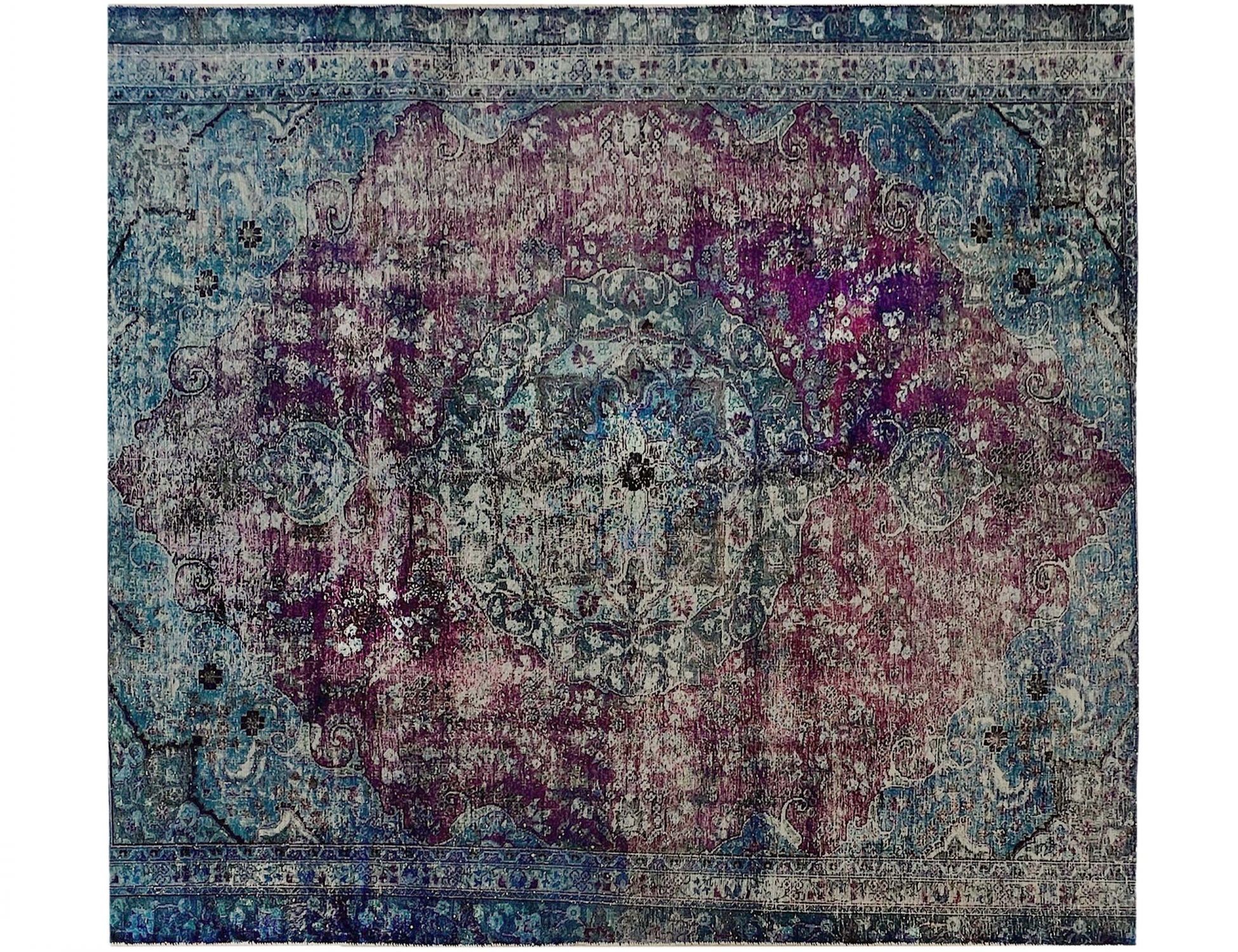 Tappeto Vintage  blu <br/>243 x 243 cm