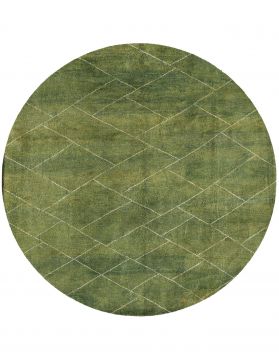 Round  Gabbeh  green  <br/>194 x 194 cm