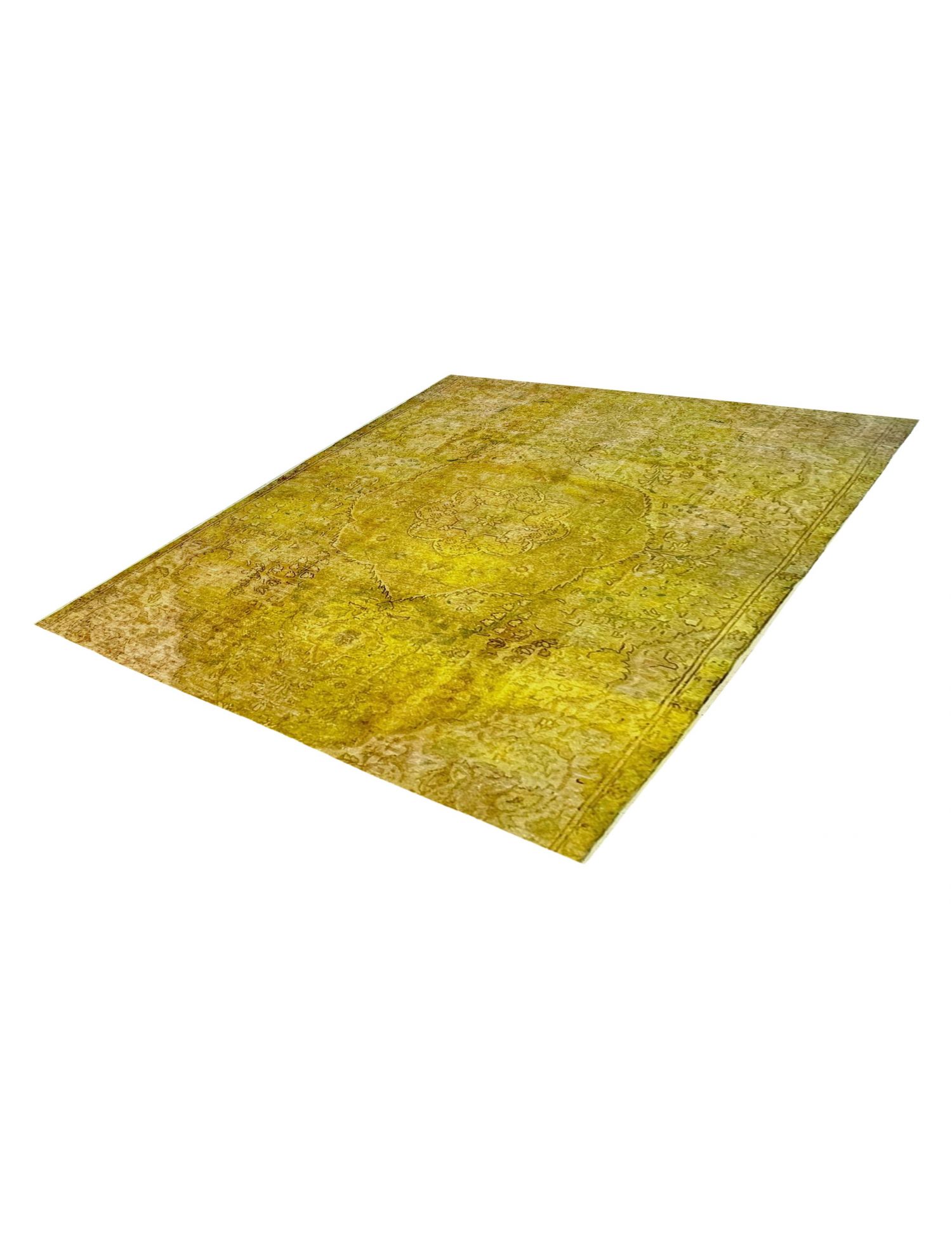 Vintage Teppich  gelb <br/>170 x 170 cm