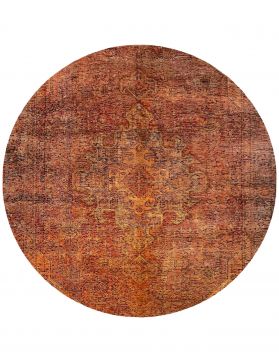 Rund  Vintage Teppich  orange <br/>170 x 170 cm